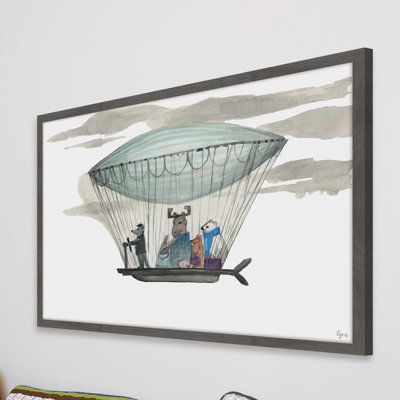 «Globetrotters», reproduction encadrée