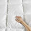Édredon en duvet synthétique double / grand, bourre en microfibre haute densité à 100%, surpiqûres 3D pour une allure de nuage, conception de point de chute, mois froids de bourre lourde, boucles d'angle, assorti