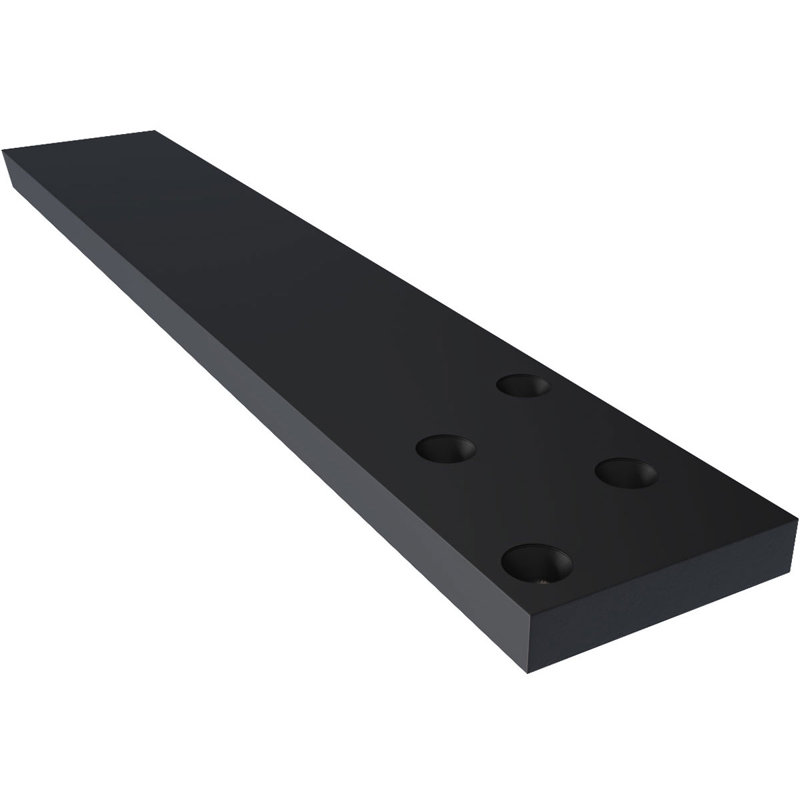 Support flottant dissimulé en acier robuste, H 14 po x l 0,5 po x P 2,5 po