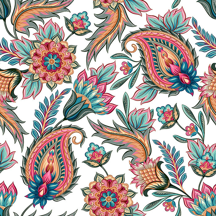 Beaury Paisley Wallpaper, 250 x 104cm