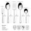 Barrett 45-Piece 18/10 Stainless Steel Flatware Set, Service For 8