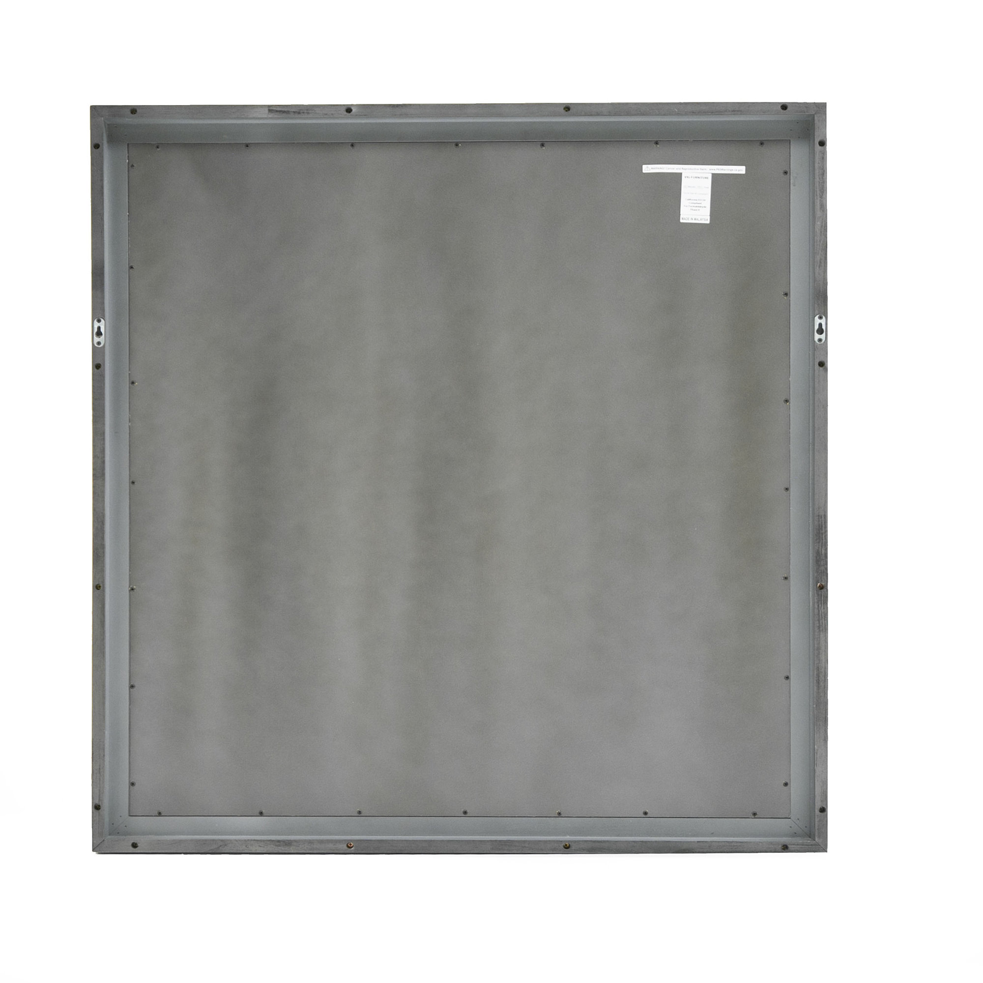Langley Rectangle Wall Mirror, Gray