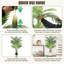 Faux plantes artificielles résistantes aux rayons UV de 3 pieds de hauteur