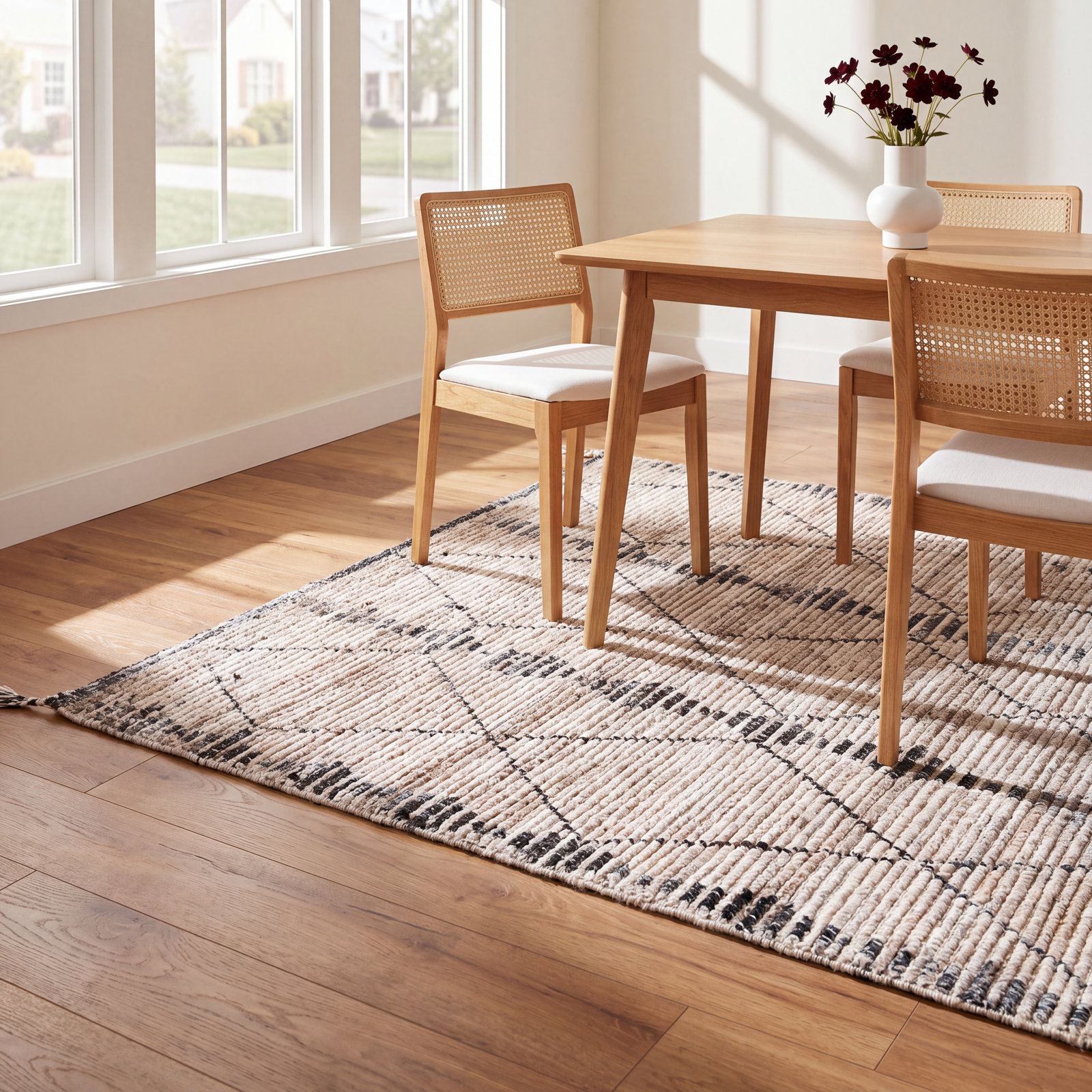 Mathias Hand-Woven Moroccan Rug, Rectangle 8'10" x 12'
