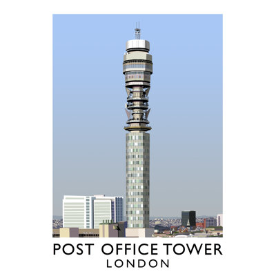 Post Office Tower 2 1 Piece Wall Art