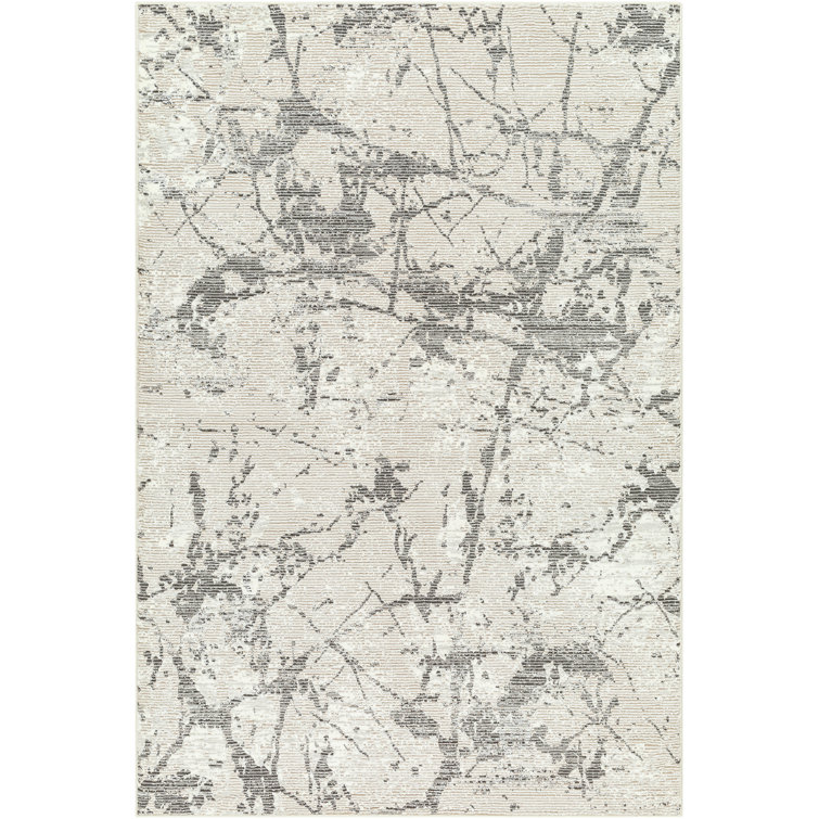 Imauri Light Silver Machine Washable Area Rug