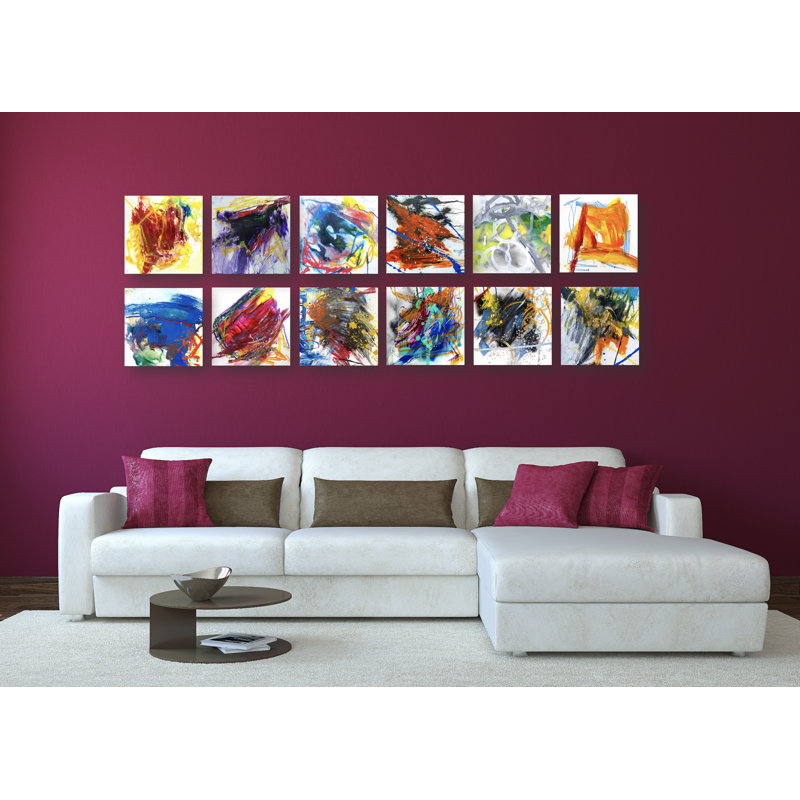 Mineral Series 12 Set II by John Beard - Artist Enhanced Canvas Print, Black, 36" H x 48" W x 2" D