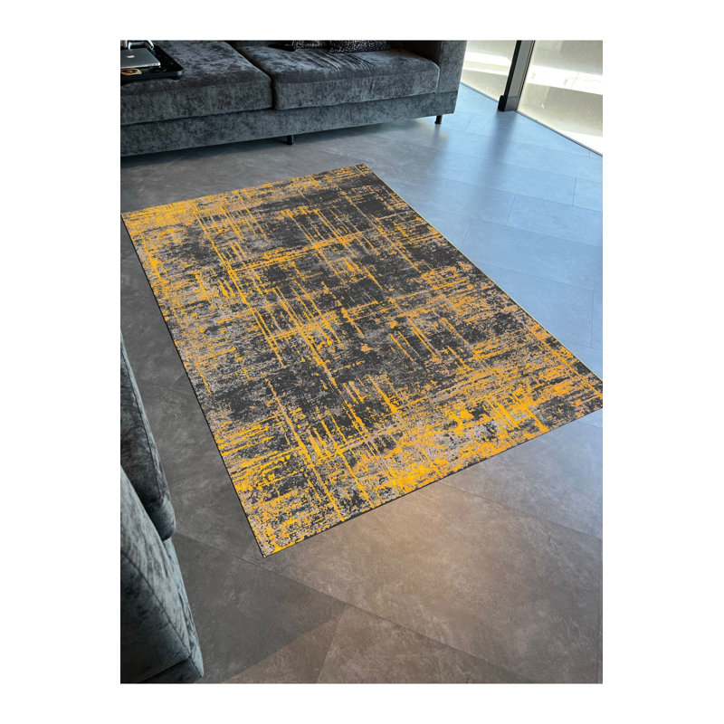 Tapis rayé lavable à la machine, Sous-tapis rectangulaire 2 pi 4 po x 3 pi 11 po