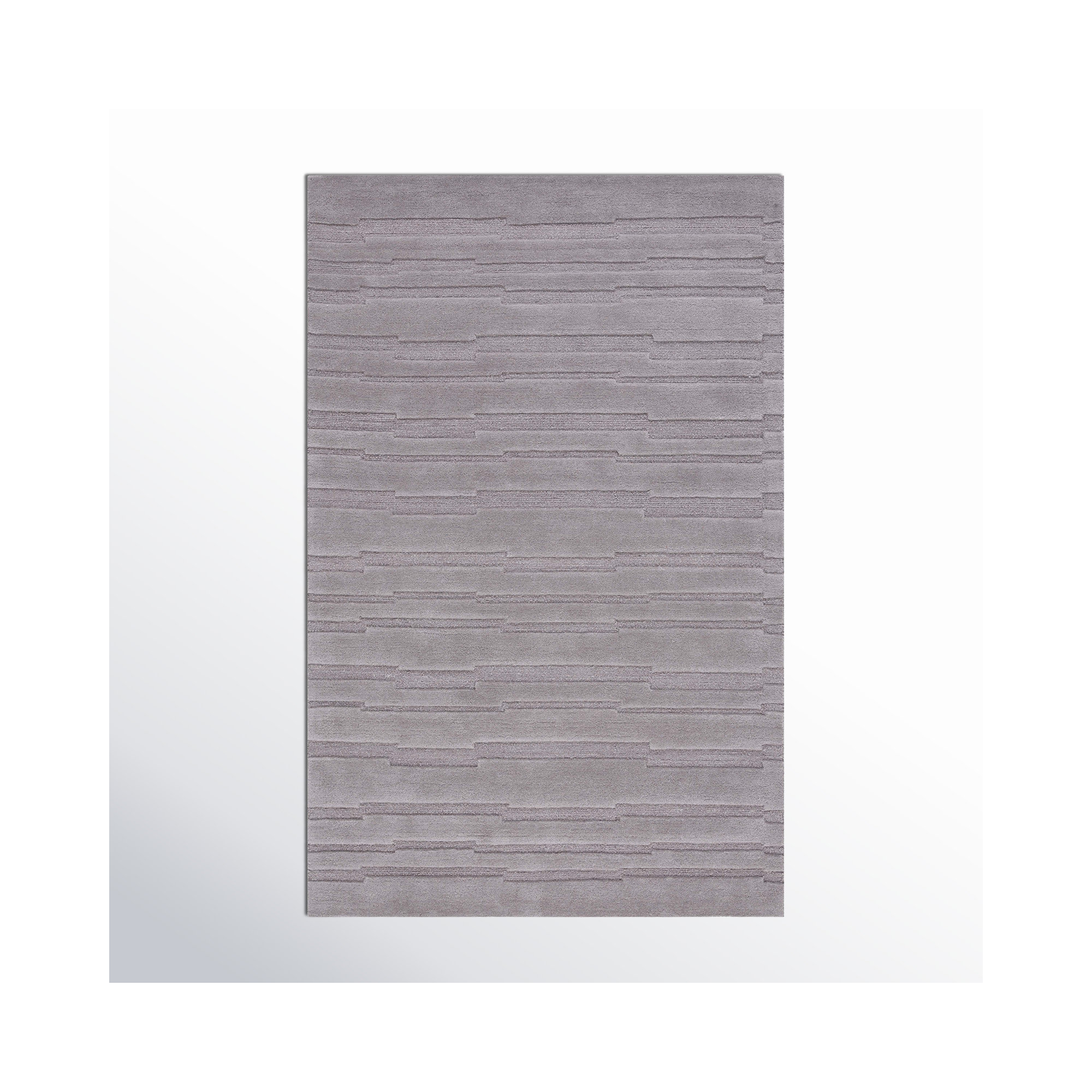 Elona Handmade Gray Rug, Rectangle 8' x 10'