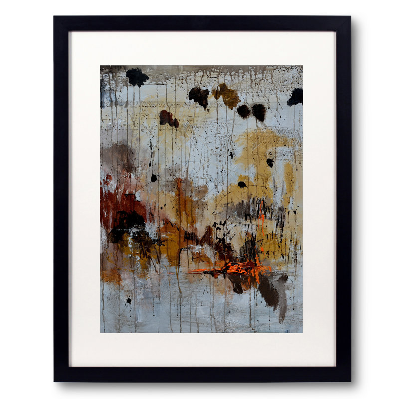 Rainy Window Print by Pol Ledent, Black Framed Paper, 31.25" H x 25.25" W