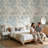 Skiing Landscape Wallpaper Winter Abstract Wall Mural