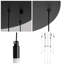 Luminaires suspendus réglables 9 lumières