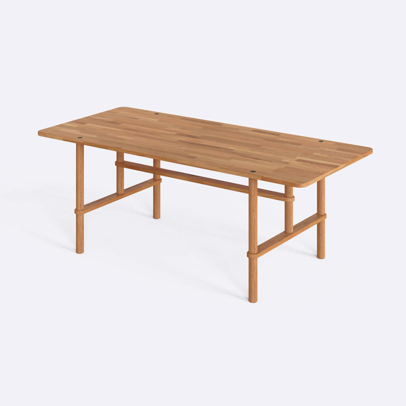 Table de salle à manger Soho, table de salle à manger moderne en bois de hêtre massif pour la cuisine et la salle à manger