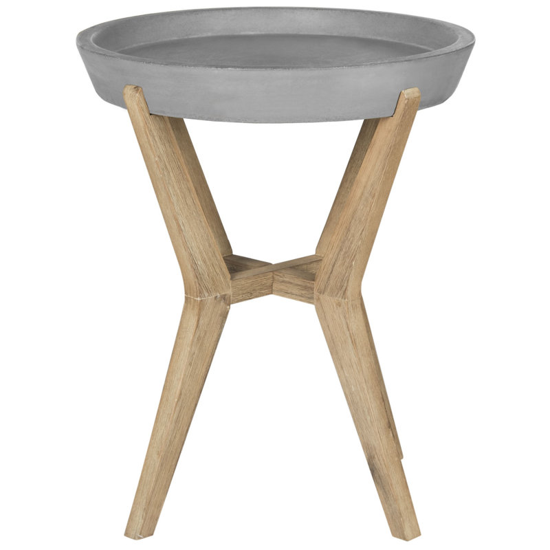 Armande Concrete Tray Top End Table