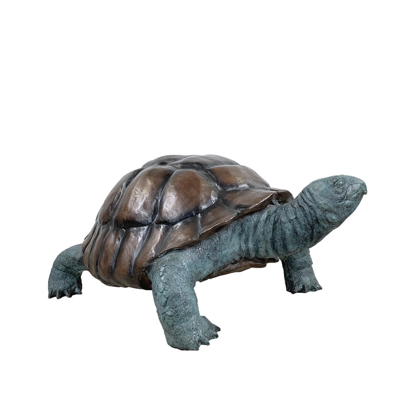 Sculpture bronze grande fontaine de tortue