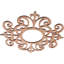 16"OD x 5 1/4"ID x 3/8"T Dijon Wood Fretwork Pierced Ceiling Medallion, Raw MDF-63411802-63411812
