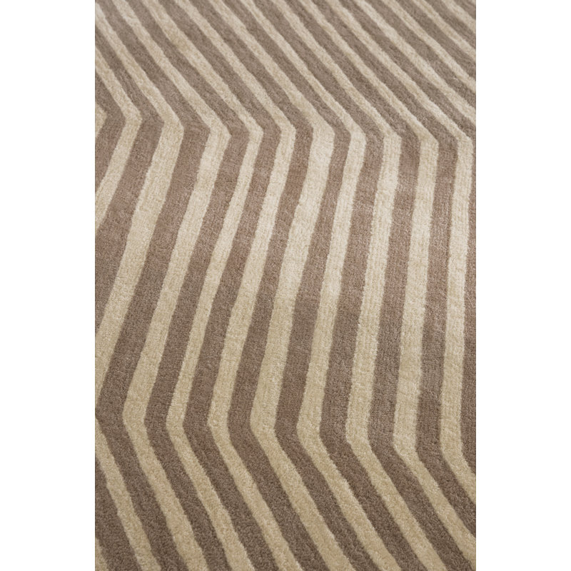 Kalasääski Light Green | 134007, Rectangle 6'7" x 9'2", Greige