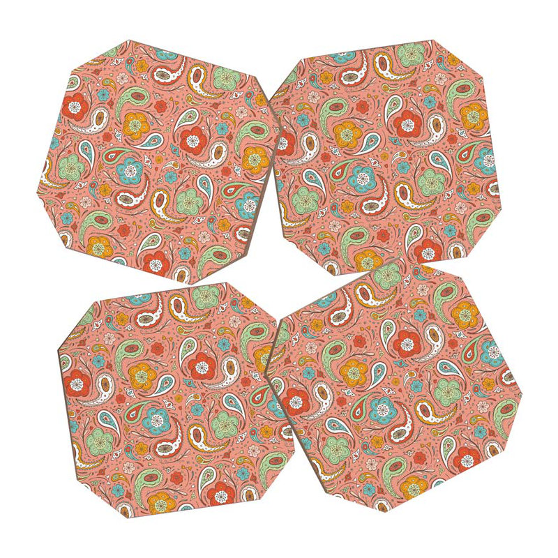 Ensemble de 5 pièces sous le lit adora motif cachemire
