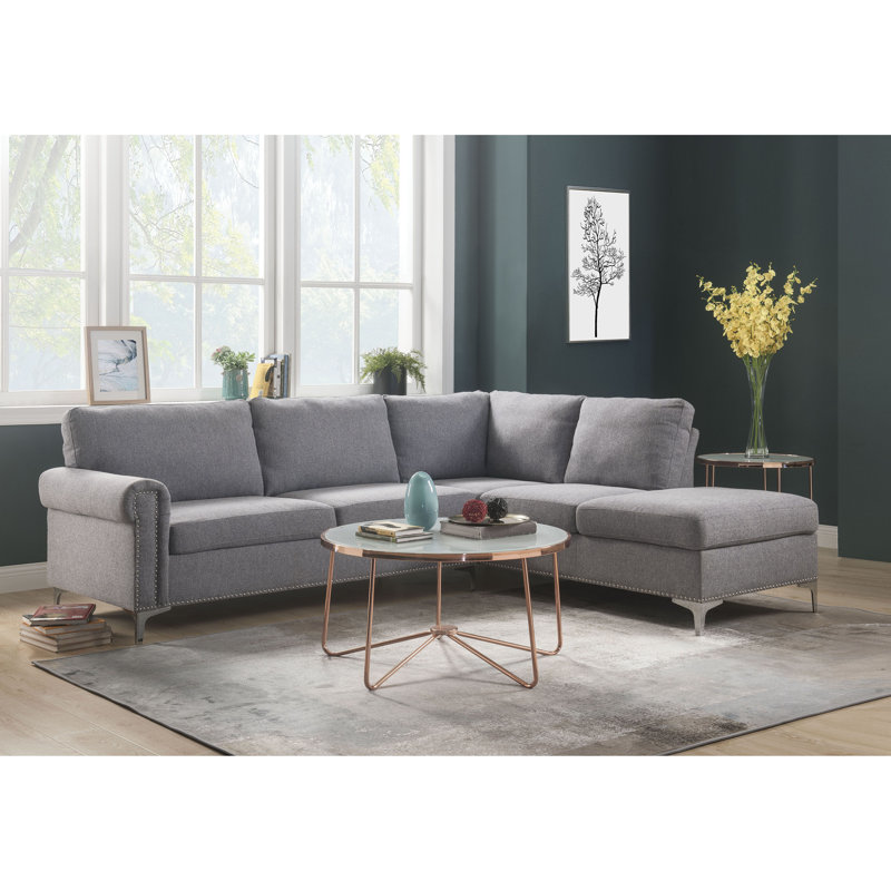 Upholstered U-Shaped Sectional Right Hand Facing