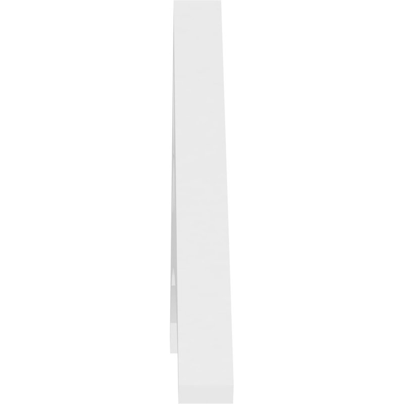 Naple Architectural Grade PVC Gable, 7.5" H x 36" W x 1" D, 5/12