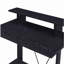 Bureau d'écriture noir avec tablette supérieure-1882908123