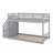 Imarah Kids Twin Over Twin Bunk Bed-783985637