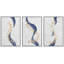 «Abstract Line Geometric Birds», ensemble de 3 reproductions d'art encadrées sur toile-109881565-109881566