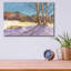 «Birch, Turquoise Sky» par Annelein Beukenkamp, art mural en verre acrylique-20290627