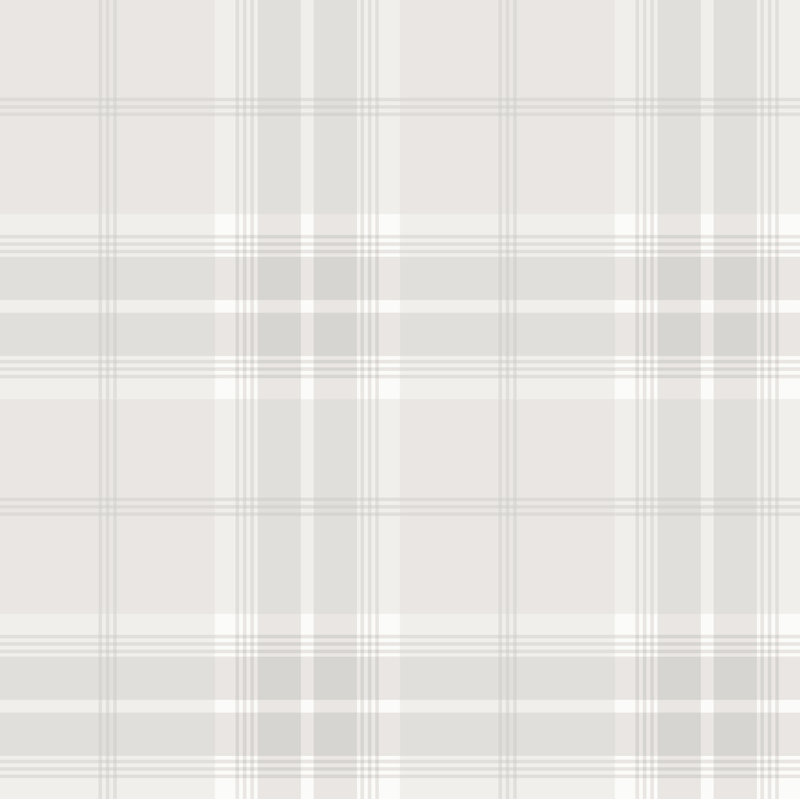 Ester Emma Check Plaid Wallpaper, Light Beige