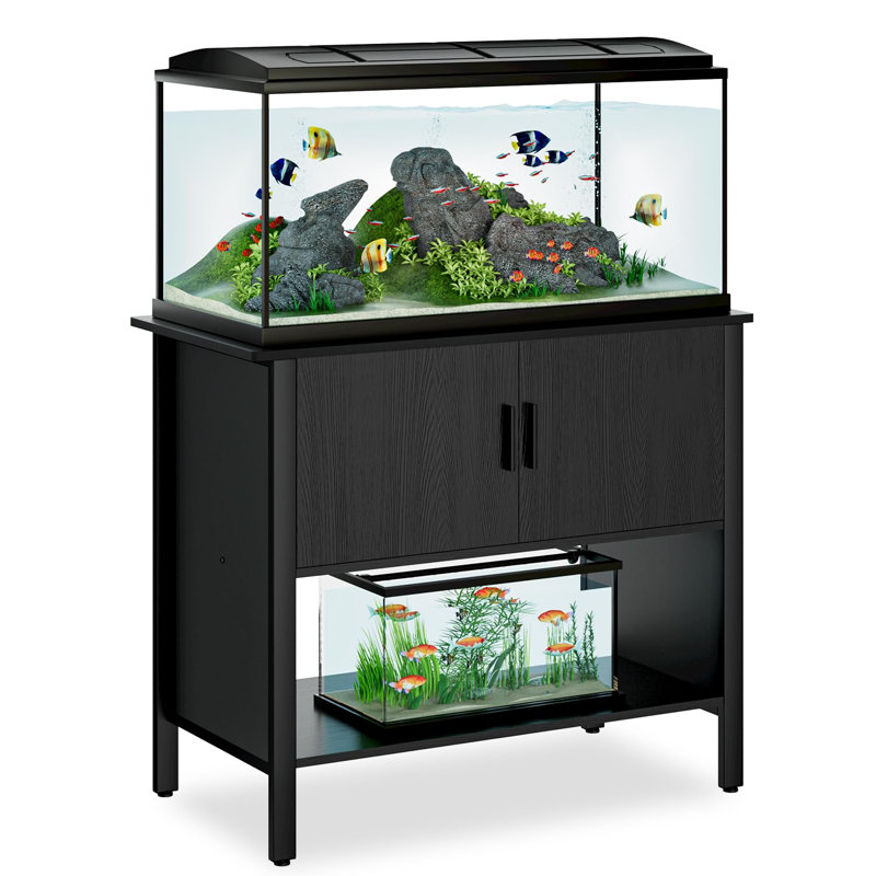 Support pour aquarium 40 à 50 gallons, support pour aquarium robuste, Noir