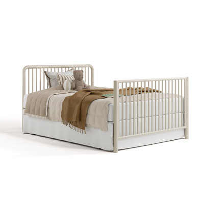 Porto Deluxe 5-in-1 Convertible Crib with Bonus Toddler Guardrail 