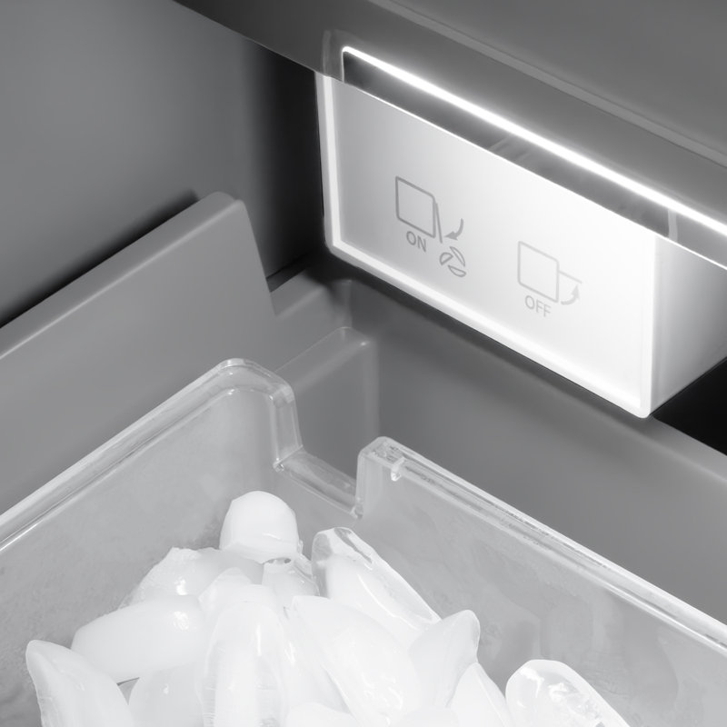 ZLINE 18 in. 8.6 cu. ft. Right Hinge Column Freezer in White Matte with Graphite Gray Interior, Stainless Steel