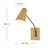 Bray Medium Swing Arm Single Light Wall Sconce-108493391