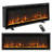 Aldaco 50'' W Black Electric Fireplace