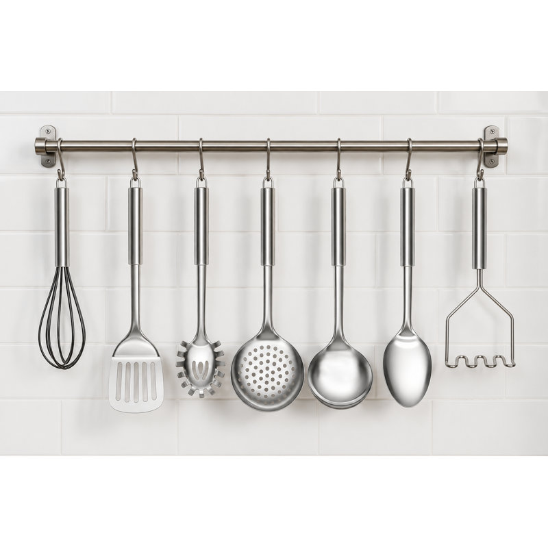 8 Pcs Stainless Steel Kitchen Cooking Utensils Set with Holder