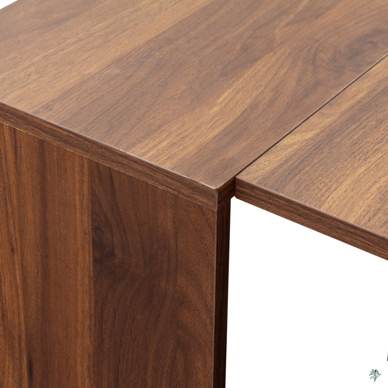 Multifunctional Extendable Console Table, Brown