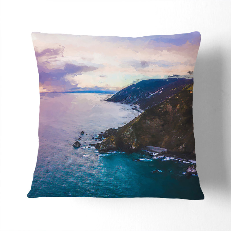Abstract Square Cushion, 40cm H x 40cm W x 15cm D