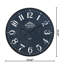 Horloge murale 24 '' Silent Decor, horloge murale en bois pour le salon, la chambre à coucher, le bureau-425428359