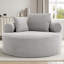 Fauteuil demi-tonneau rembourré Addisin-1451168357
