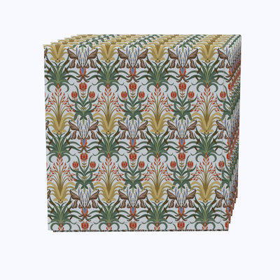 Carrette 100% Cotton Floral Square Napkin