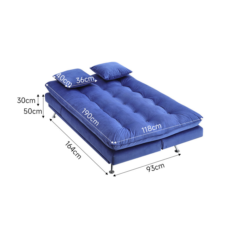 Mergim 3 Seater Sleeper, Blue