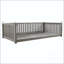 Balancelle de jardin simple minimaliste avec structure en bois d'acacia et design incliné - gris-129584780