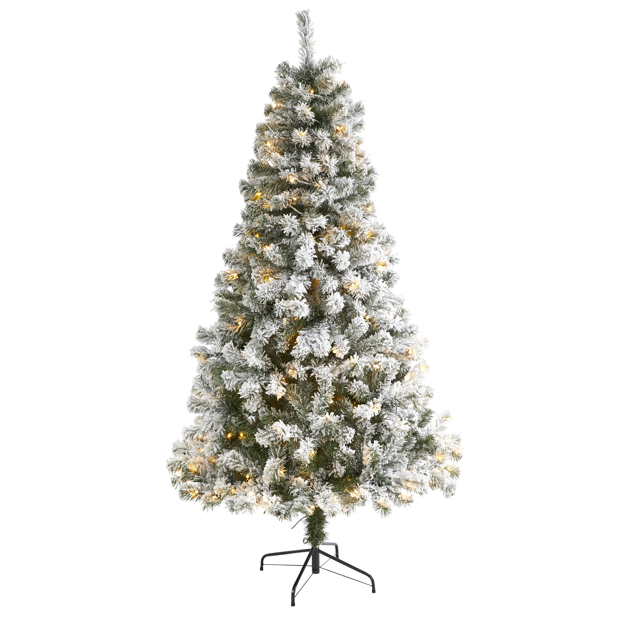 Lighted Artificial Fir Christmas Tree, 6' H