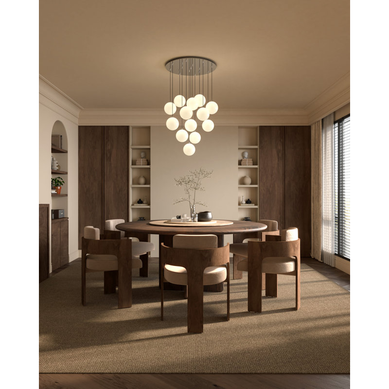 Bolla LED Pendant, Black, 3 Lights, 8 W