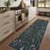Insect and Plant Vertical Striped Textured Washable Area Rug - Nature-Inspired Carpet for Living Room, Bedroom, or Office