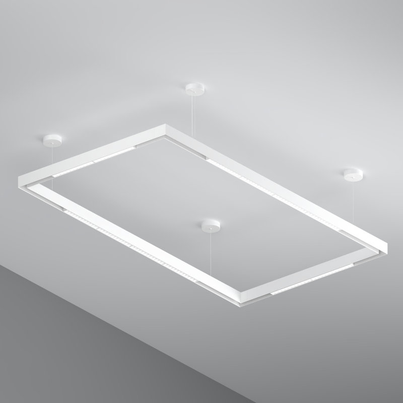 12 - Light LED Square/Rectangle Pendant