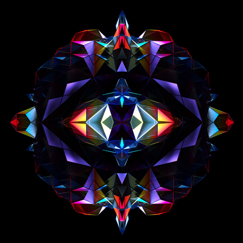 Abstract Diamond Symmetry by Philipp Tur - Wrapped Canvas Print, 51cm H x 51cm W x 3.8cm D