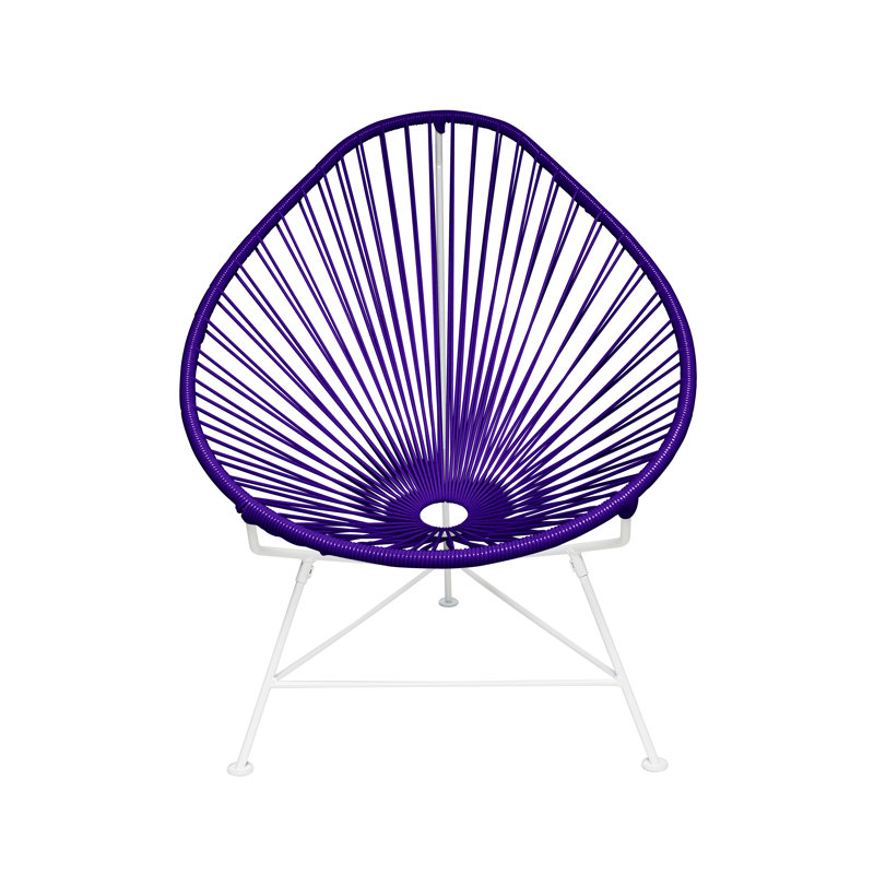 Chaise de jardin, Mauve / Blanc