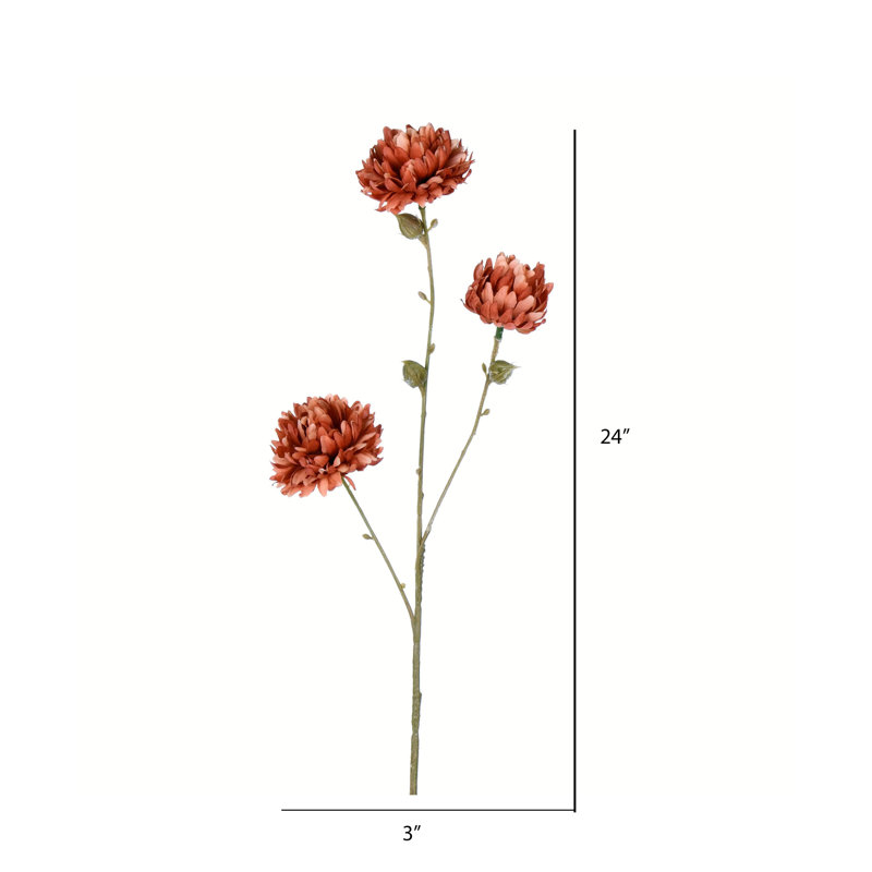 Artificial Mum Spray, Brown