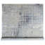 Tapis oriental 11 pi 10 po x 14 pi 9 po gris argenté, noué à la main, persan, en laine et en soie, tissé dense, abstrait à motif mosaïque, très grand, très grand